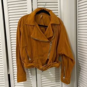 Free People Burnt Orange Oversized Jacket